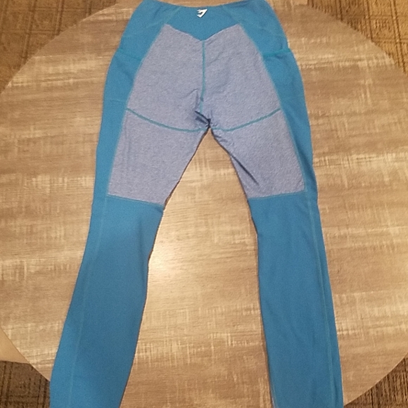 Gymshark Teal Blue High Waist Leggings - Picture 3 of 7